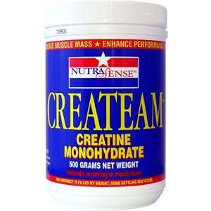 NutraSense CREATEAM Creatine Monohydrate, 500gram powder jar