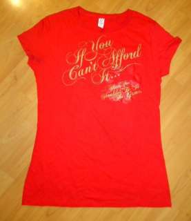 Red color women T Shirt, Size (2XL)  