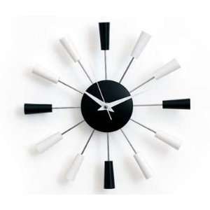    Black and White Modern Clock Modern Style Clock