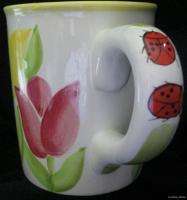 STARBUCKS 2000 Barista Tulip Lady Bug Coffee Mug 18 oz Collectible 