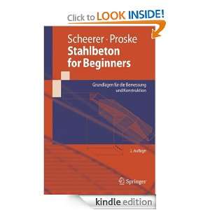Stahlbeton for Beginners (Springer Lehrbuch) (German Edition) Silke 