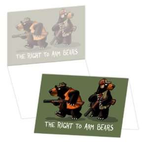  ECOeverywhere Right To Arm Bears Boxed Card Set, 12 Cards 