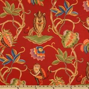   Wide P Kaufmann Bazaar Flame Fabric By The Yard Arts, Crafts & Sewing