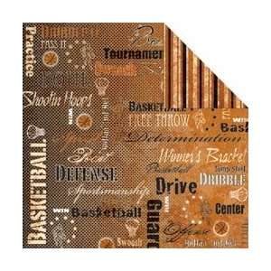  Moxxie Basketball Double Sided Paper 12X12 Free Throw 