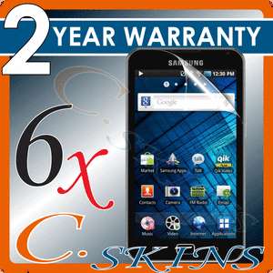 6x C. Skins Samsung GALAXY PLAYER 5 Clear Screen Protector, LCD Cover 