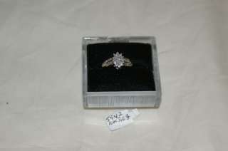 Ladies Oval Top Cluster Ring 3/4 Carat ATW 5942  