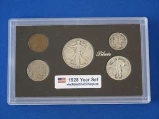1928 UNITED STATES FIVE COIN YEAR SET  
