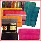 New Genuine Eel Skin Leather Wallet Trifold Purse 15 Colors
