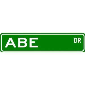  ABE Street Sign ~ Personalized Family Lastname Sign 