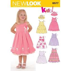 New Look Sewing Pattern 6577 Toddler Dresses, Size A (1/2 