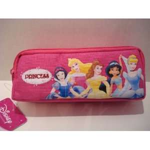   Pink Disney Princess Double Zipper Pencil Pouch Case