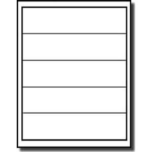  100 Label Outfitters® Labels 8 X 2 Large Labels, 5 