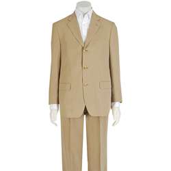 Ibiza 3 button Mens Silk and Linen Blend Suit  