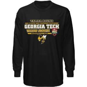   Yellow Jackets Black ACC Championship Tampa Bound Long Sleeve T shirt