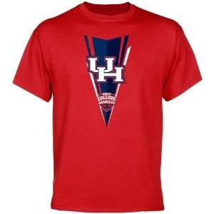  NCAA Houston Cougars ESPN 1st Down T Shirt   Scarlet 