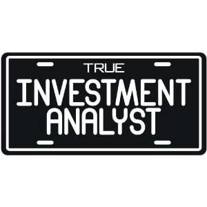  New  True Investment Analyst  License Plate Occupations 