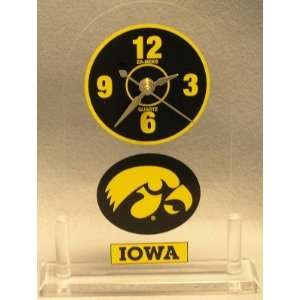  ZaMeks Iowa Hawkeyes NCAA Licensed Desk Clock Sports 