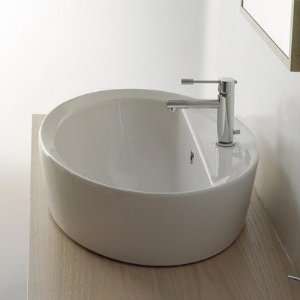 Scarabeo by Nameeks Matty Ovale A/R Built In Single Hole Bathroom Sink 