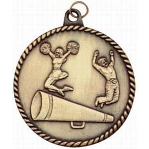  High Relief CHEERLEADER Medal