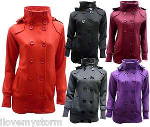 WOMENS LADIES TRENCH COAT MILITARY JACKET 7 COLOURS SIZE 8 14  