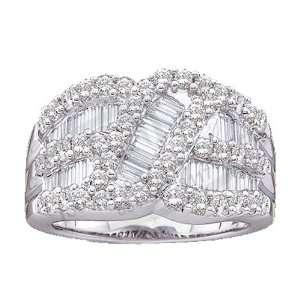   ct. Round and Baguette Cut Diamond Fashion Ring Katarina Jewelry