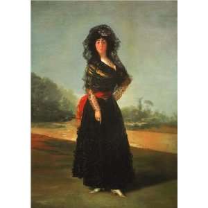   de Goya   24 x 34 inches   Duchess of Alba in black