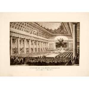  1906 Intaglio Print Opening Estates General Versailles 