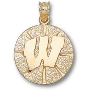  University of Wisconsin W Basketball 5/8 Pendant (14kt 