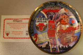 1993 Chicago Bulls NBA World Champions John Paxson Gold LTD Edition 