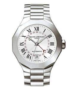 Baume & Mercier Riviera Mens Dual Time Watch  