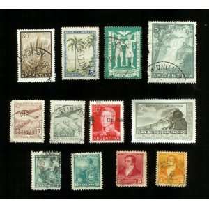  Argentina (12) Stamps 