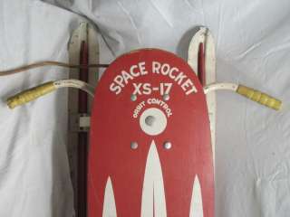 nice vintage 1950s runner style sled. The Space Rocket XS 17 with 