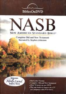NEW Sealed Bible on DVD Complete NASB   Narrated by Stephen Johnston 