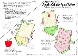 Mary Mulari   Apple Cobbler Apron Pattern  