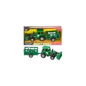    Mighty Wheels Die Cast 8 Farm Tractor Trailer Toys & Games