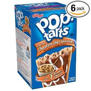 Pop Tarts Toaster Pastries, Frosted Chocolate Chip Cookie Dough, 14.1 