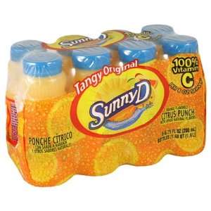 Sunny D Orange Flavored Citrus Punch, Tangy Original, 8 bottles, 6 