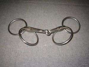 Argentina 4 Ring Snaffle Bit Rigged 3 Rings 6 3/4  