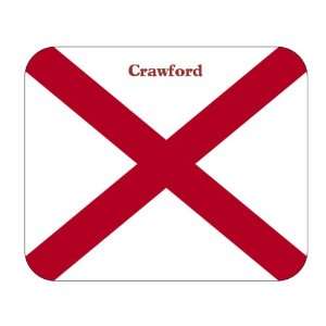  US State Flag   Crawford, Alabama (AL) Mouse Pad 