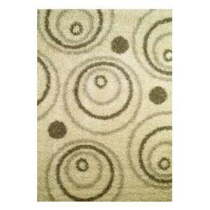  Istanbul Circles 5 x 7 natural Area Rug