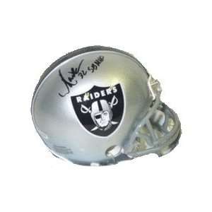 Marcus Allen Autographed Oakland Raiders Mini Football Helmet with 