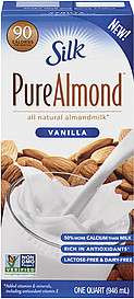 Silk Pure Almond Vanilla Almond Milk 1 Quart  