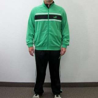 New Mens Puma Agile Track Suit   Jacket & Pants   Green & Black 