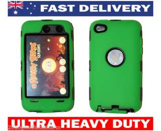 GREEN HEAVY DUTY PROTECTIVE CASE IPOD TOUCH 4th GEN 4G  