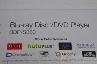 Sony BDP S380 Blu ray Disc Player (Black)  