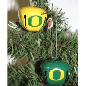  Oregon Ducks NCAA 4 Pack Holiday Bell Ornaments Sports 
