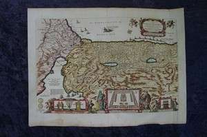ISRAEL HOLY LAND CANAAN JUDEA JERUSALEM SYRIA ENGRAVING MAP KEUR 1700 