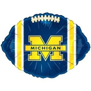 Michigan Wolverines Navy Blue 18 Foil Football Balloon  