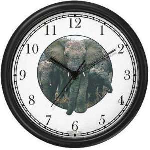  Herd of Elephants Walking (JP6) Wall Clock by WatchBuddy 