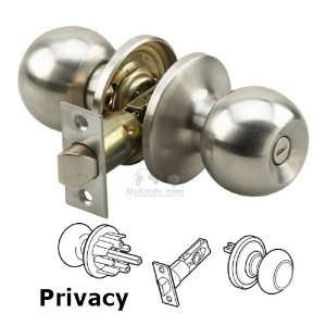   door hardware   privacy ball knob in stainless steel